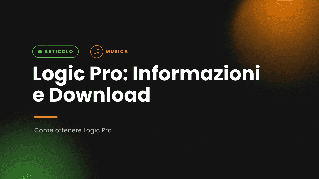 Logic Pro X - Informazioni e Download